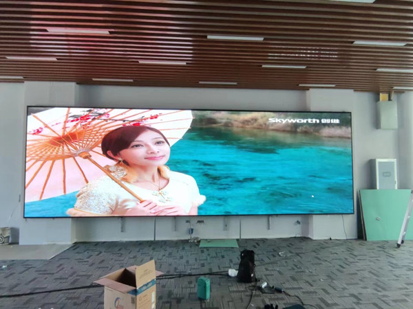 肇州P1.53led小间距屏安装案例